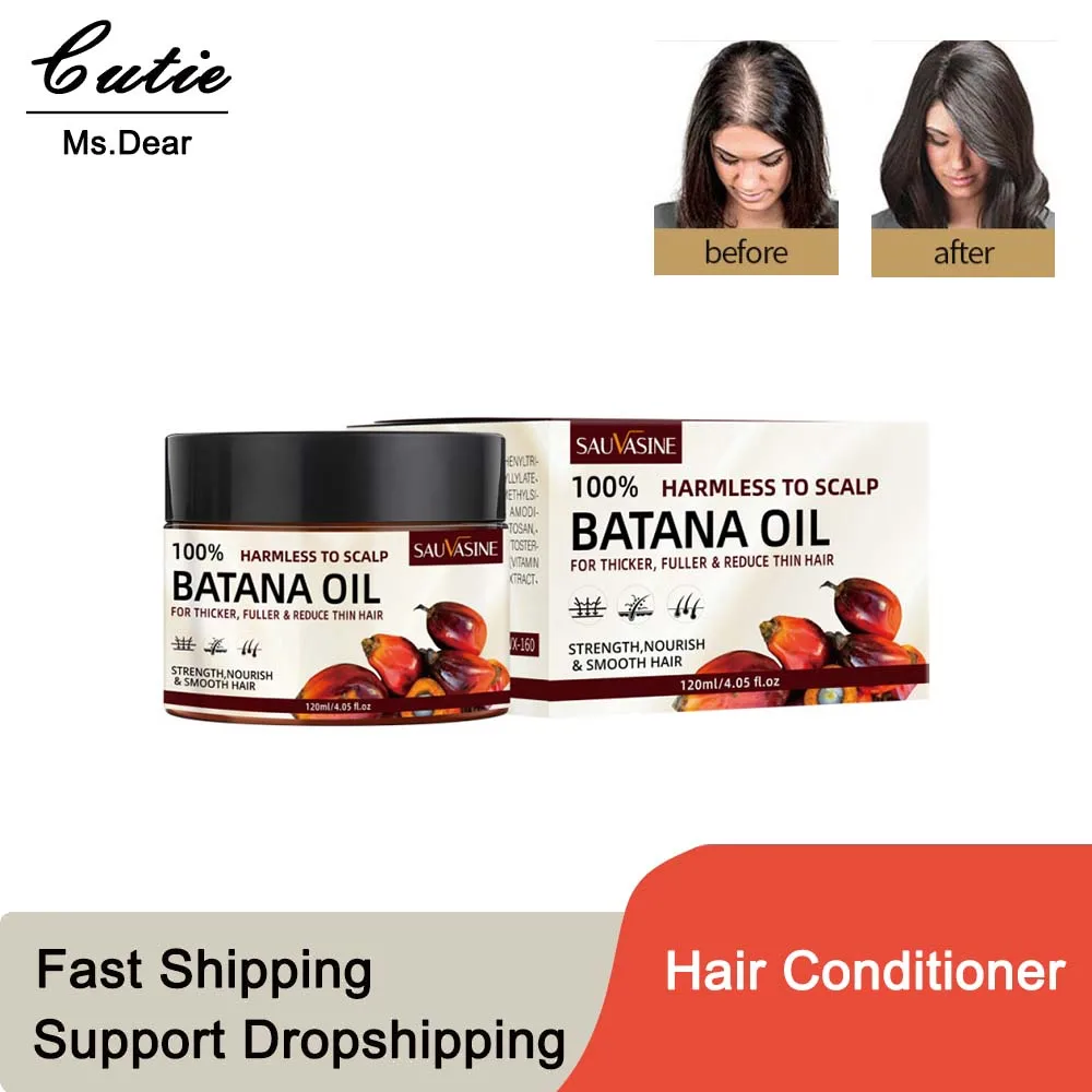 

1/2pcs Batana Oil Hair Growth Conditioner for Woman Silk Dry Hair Nourishing Hair Repair Mask Moisturizing Haircare Treatment