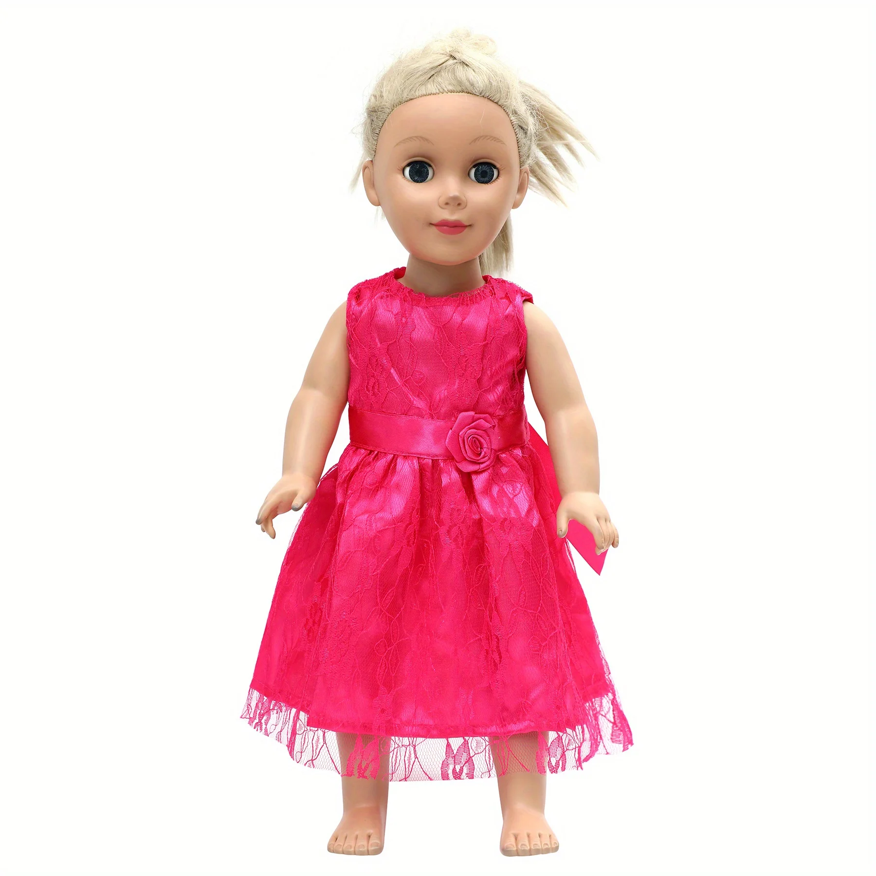 Red sleeveless dress doll clothes suitable for 18-inch American dolls. (does not include dolls and shoes.) Skirt costume.