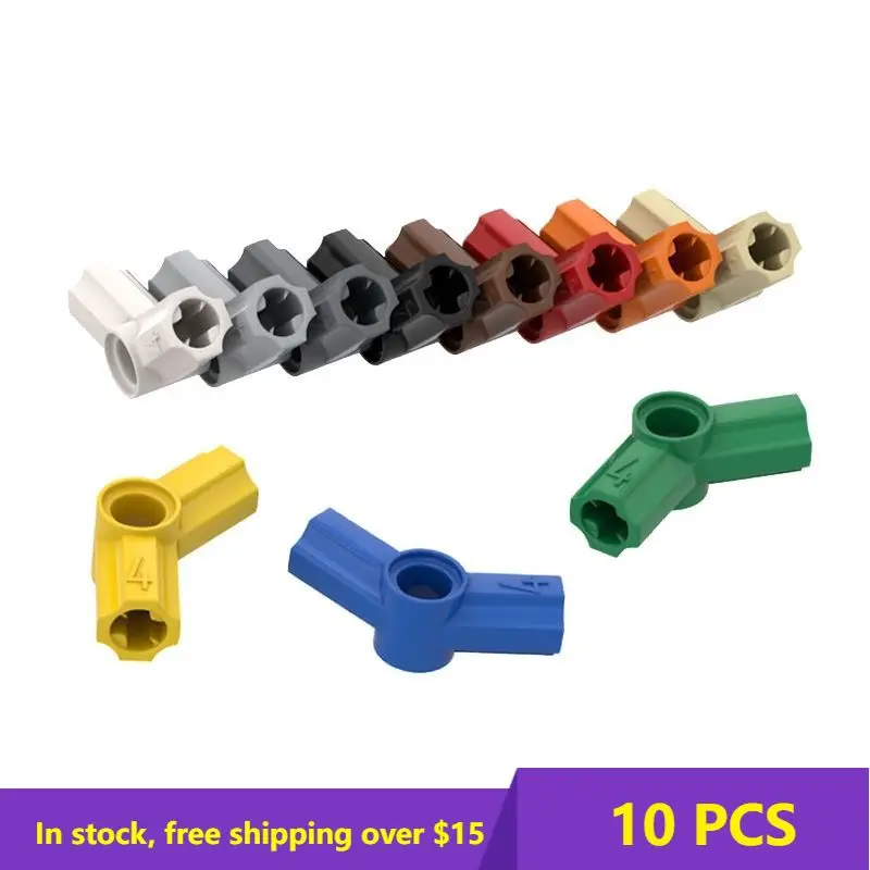 

10PCS Bricks 32192 4#135 Degree Cross Shaft Connector Building Block High-Tech nical Bricks Parts Kids Brain Game DIY Toys Gifts