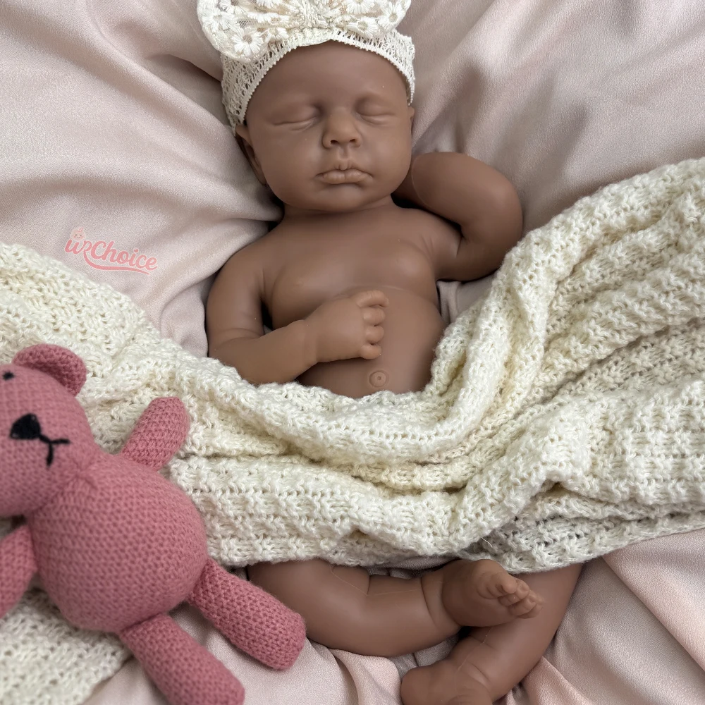 

Настраиваемая коллекционная силиконовая кукла Reborn для маленьких девочек/мальчиков, 20 дюймов Loulou, реалистичная моющаяся художественная кукла, Рождественский подарок
