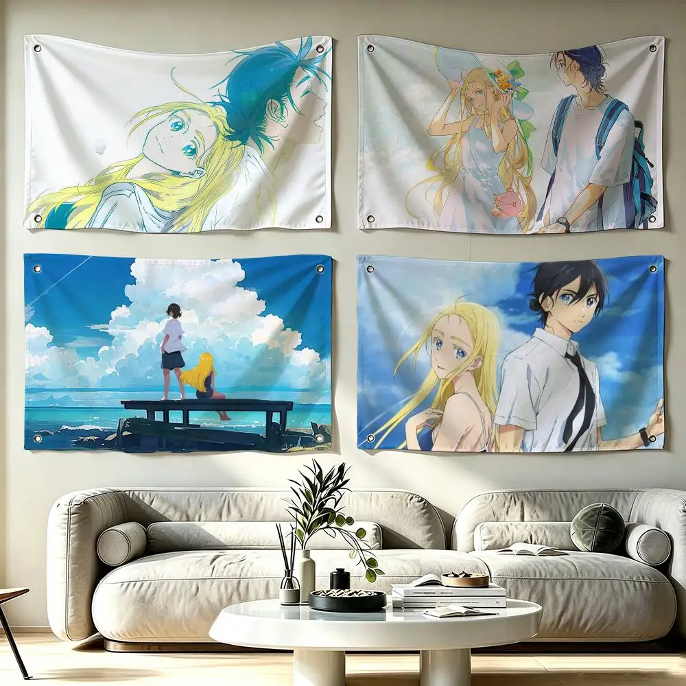 Summer Time Rendering Flags Wall Hanging Tapestry Outdoor Garage Room Decorative flag Background Blanket