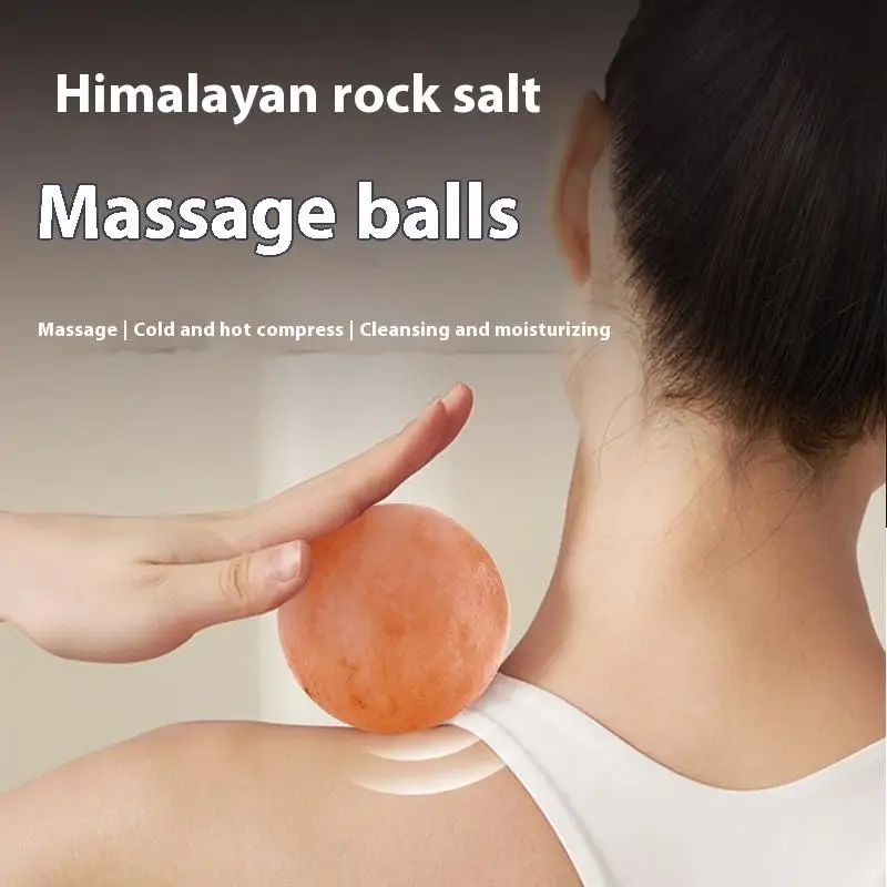 مزيل العرق والملح والسكر الدعك كرات تدليك الملح الساخن حجر تدليك دائري للعلاج بالتدليك ،