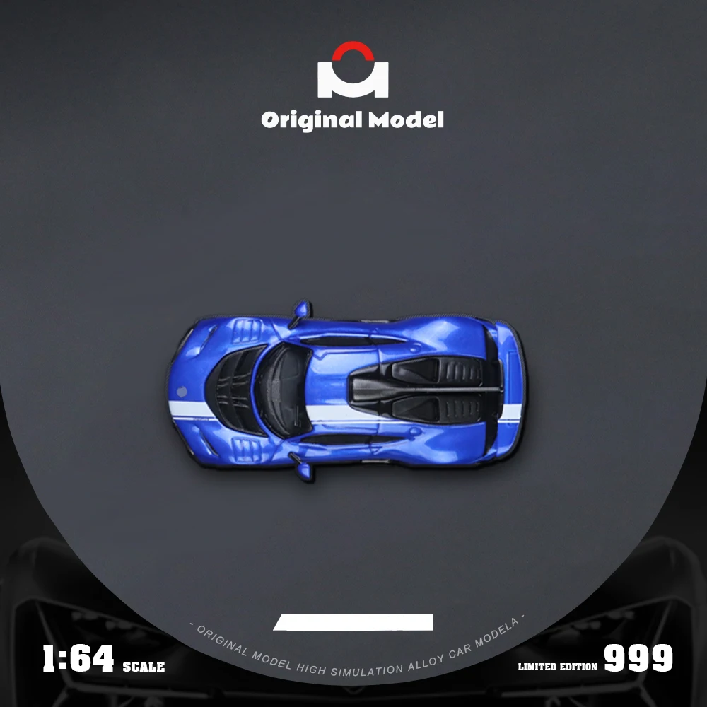 

OM 1/64 синяя окрашенная мелкомасштабная модель автомобиля из сплава для коллекции, дисплея, подарка