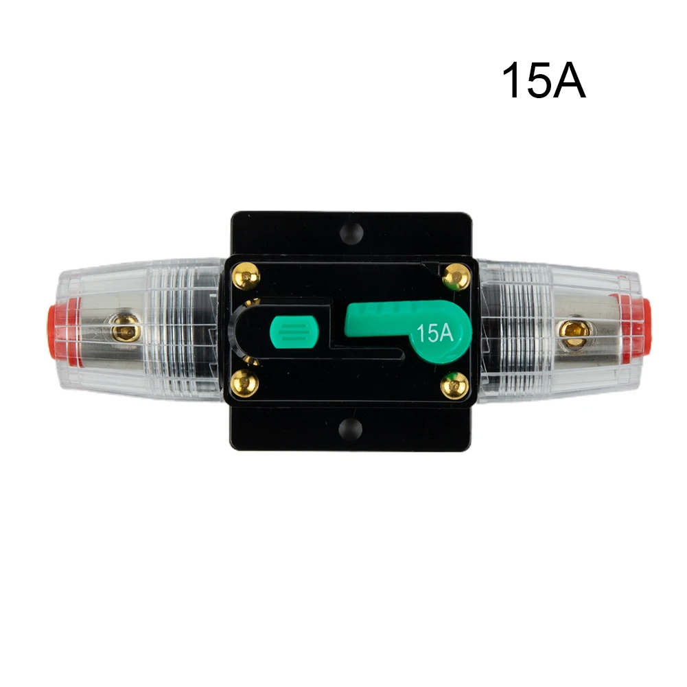 Circuit Breaker with Manual Start Button Perfectly Suited for DC Applications in Cars and Boats to Avoid Power Surges