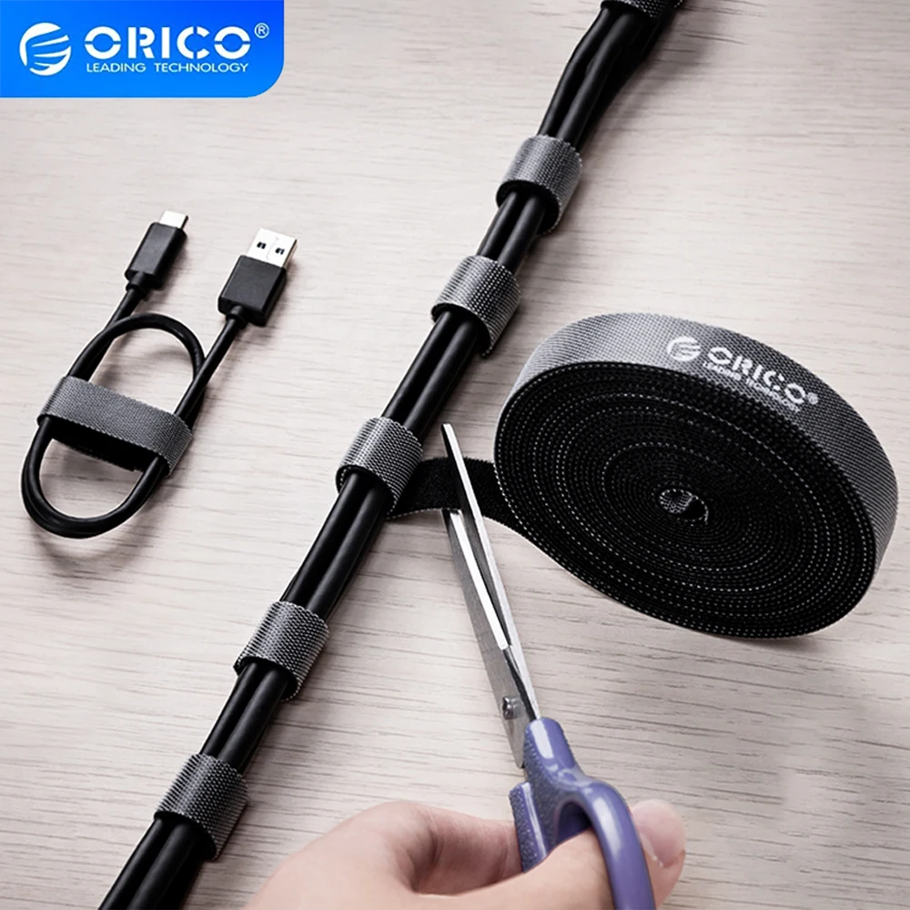 ORICO Cable Organizer Wire Winder Earphone Holder Cord Protector Audio Line Management For iPhone Samsung USB Cable Strap