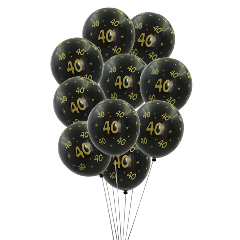 1 Packung Happy 18., 30., 40., 50., 60. Geburtstag Party Latexballons für Männer, Frauen, Erwachsene, Geburtstagsparty Zubehör, Dekorationen, Partyartikel – Detail 2