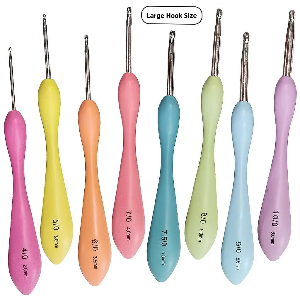 

Набор инструментов для ручного вязания из нержавеющей стали с ручкой из золотистой янтарной смолы, полированные, ручной работы, для работы с пряжей, с большим изогнутым крючком и щетинистой щеткой