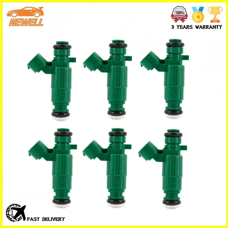 

6pcs 35310-37150 Fuel injector For Hyundai Accent Sonata Santa Fe Tiburon Tucson Jm Kia Rio Optima Sportage 2.7L 2.5L 1999-2008
