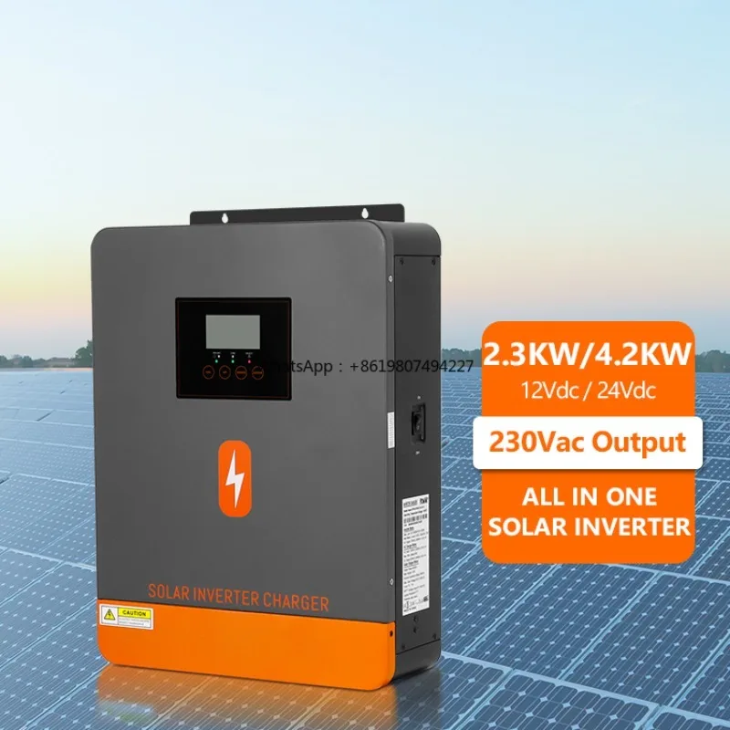 New Design 4.2KW 230Vac Solar Inverter Support 12Vdc and 24Vdc 100A All in One Solar Inverter