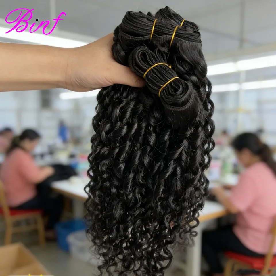 Pixie Curly Human Hair Bundles 20A Pixie Curly Bundles Brazilian Virgin Remy Extensions Double Weft Weave 8-24 Inch Bundles Deals for Women