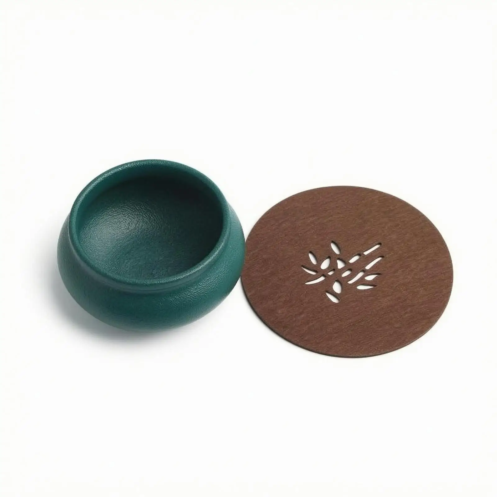 Textured Glazed Incense Burner Bowl-Shaped Three-Legged Incense Burner