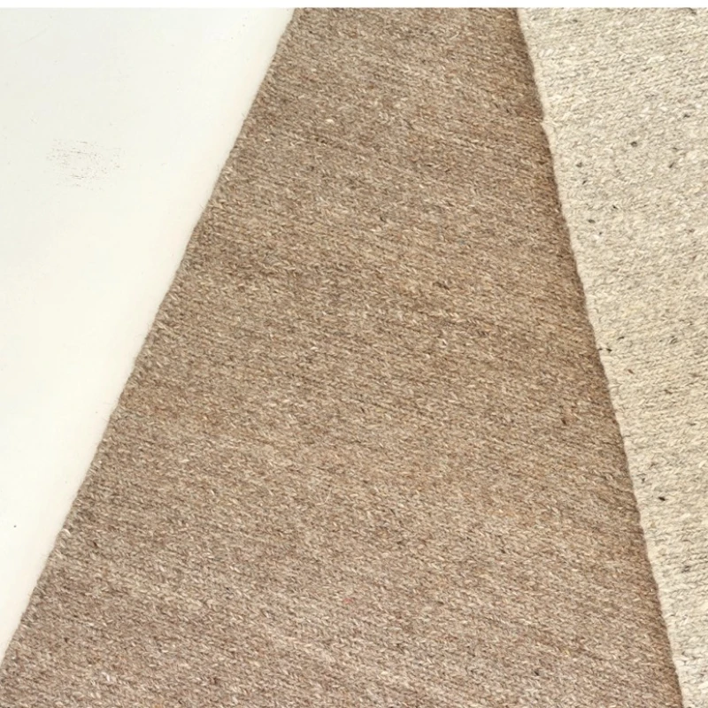 

Handmade wool carpet weaving, bedroom living room room, wabi-sabi plain