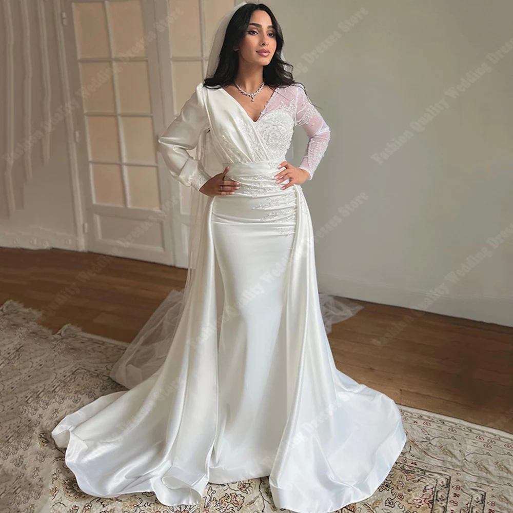 2024 sukienki ślubne damskie z dekoltem w stylu Boho kwiatowy nadruk eleganckie suknie ślubne w stylu Vintage podłoga niestandardowa długości Vestidos De Novias