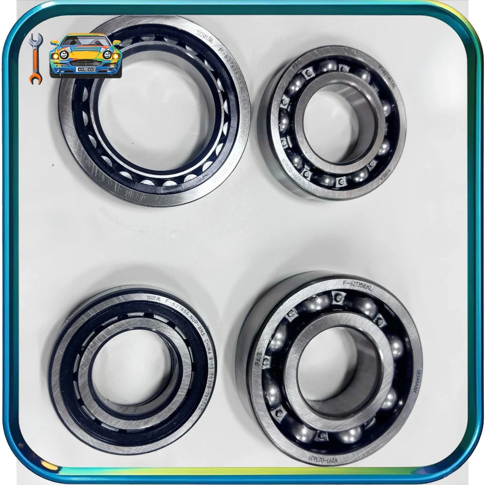 4PCS/Set CTF25 CVT Transmission Pulley Bearing Kit F-627858.03.NU-BNS F-627853.03.KL for Baojun 510 530 RS-3 RS-5 Gearbox Repair