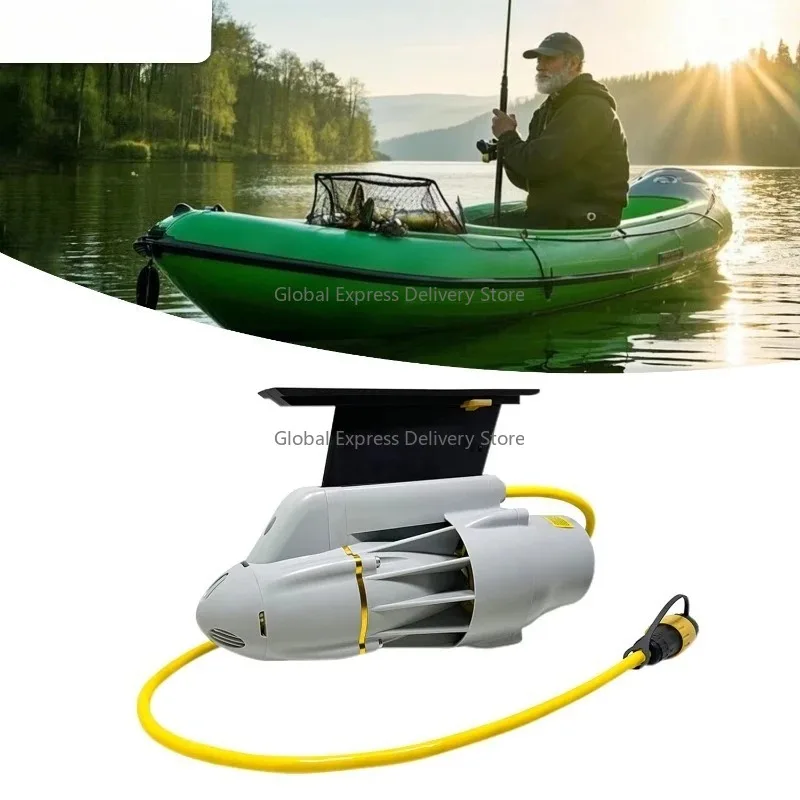

High-performance electric underwater thruster SUP trolling motor propeller for paddle boards, kayaks - powerful propulsion