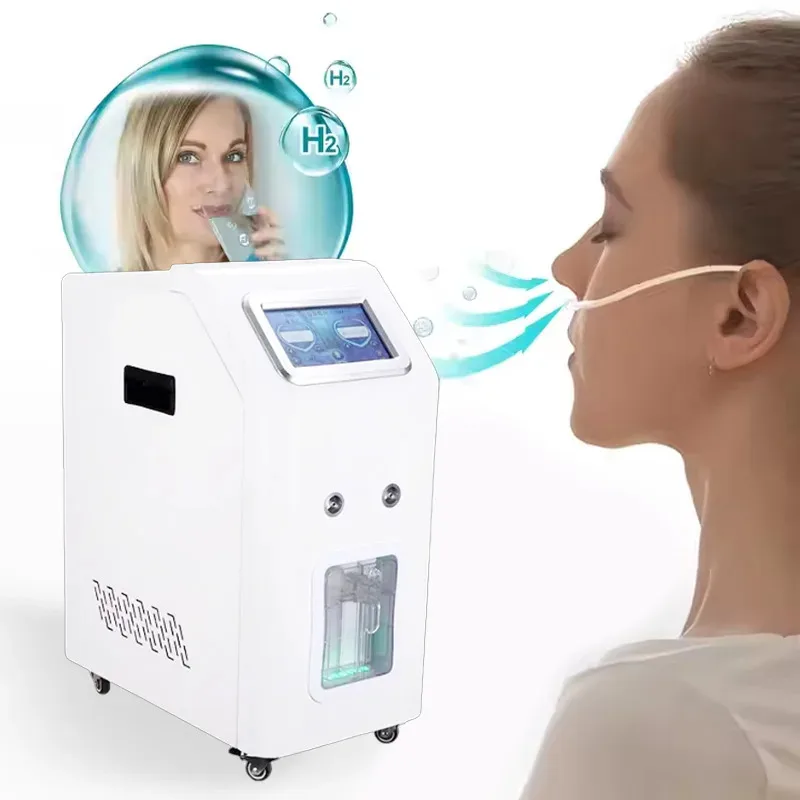 Hydrogen Inhaler Oxyhydrogen Machine PEM Electrolysis HHO Therapy Hydrogen Water Generator Hydrogen Breathing Machine for Home