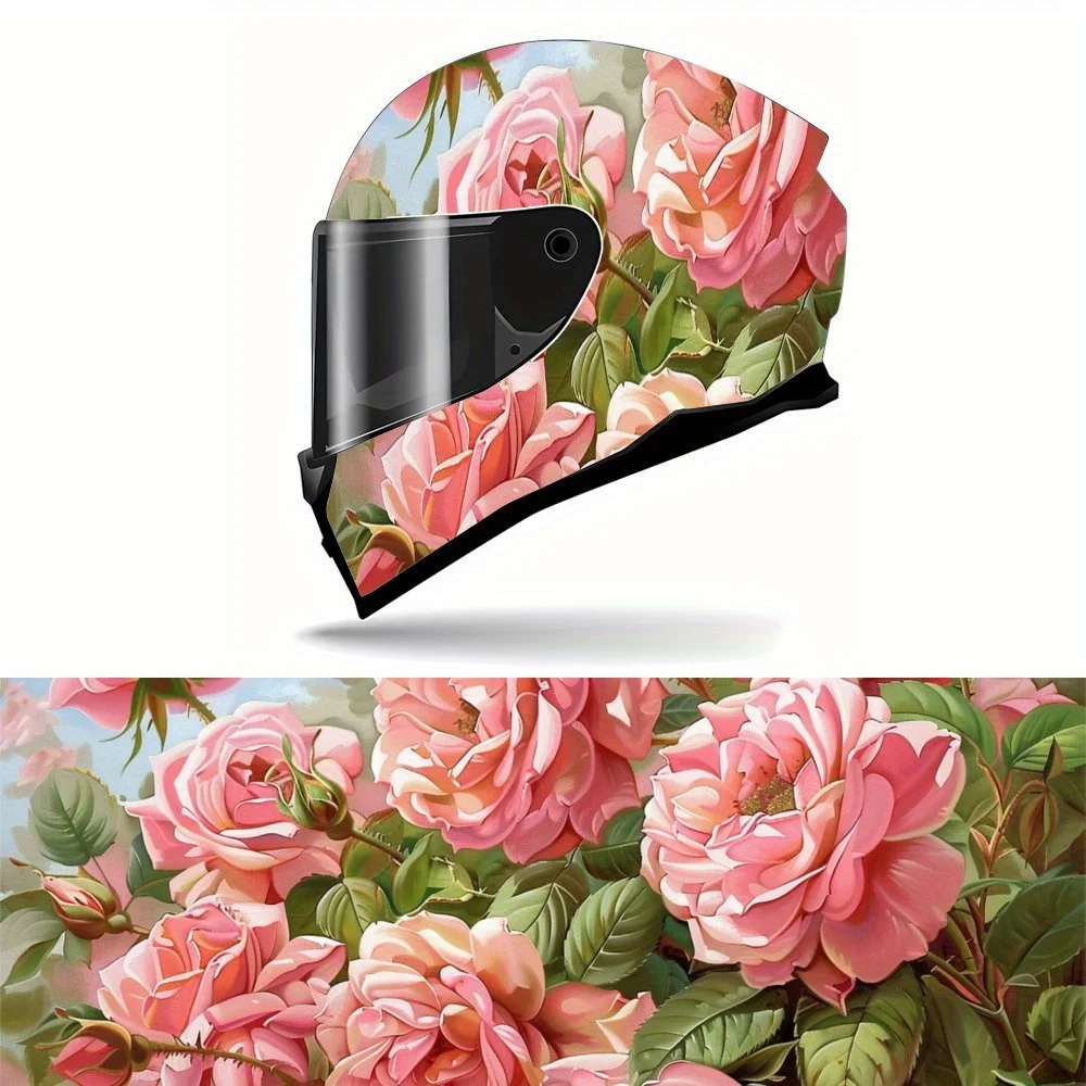 Vinyl rose pattern, embellish delicate life graphic car vinyl wraps, vinyl motorcycle helmet decal graphics, PVC, suitable for v