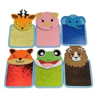 Animal Sensory Pad Perception Blanket Square Mats Hand Eye Training Texture Touch Pad Felt Shape Blanket Memory Training Toys