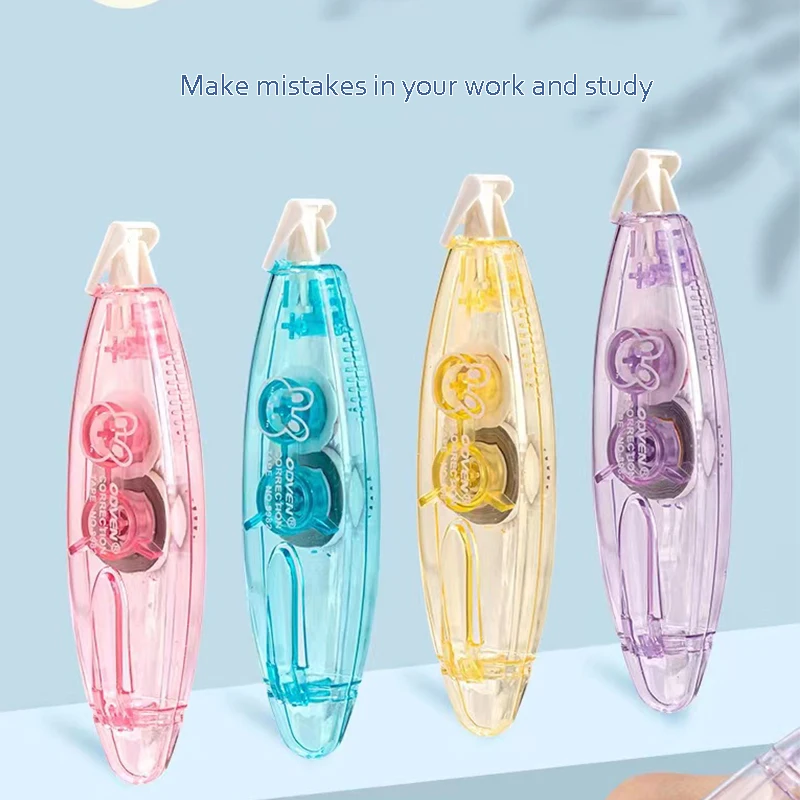 1pc Large Capacity Correction Tape Correcting Errors Touch Up Tape Office Learning Stationery Supplies, Back To School,