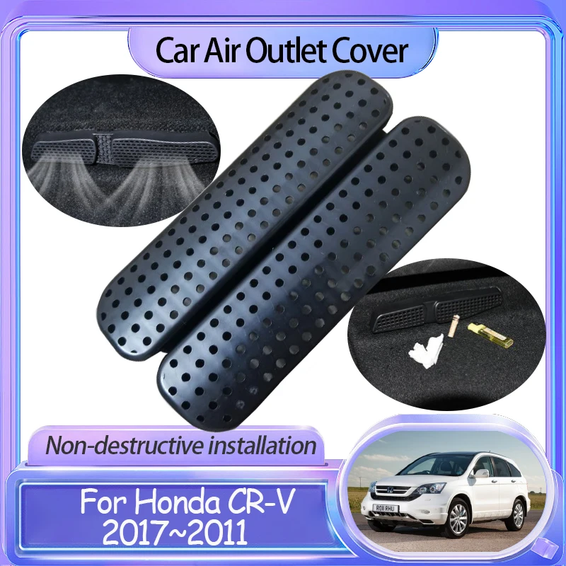 

2Pcs Car Air Vent Cover for Honda CR-V CRV CR V 2007 2008 2009 2010 2011 Under Seat Outlet Anti-Clogging Protective Accessories