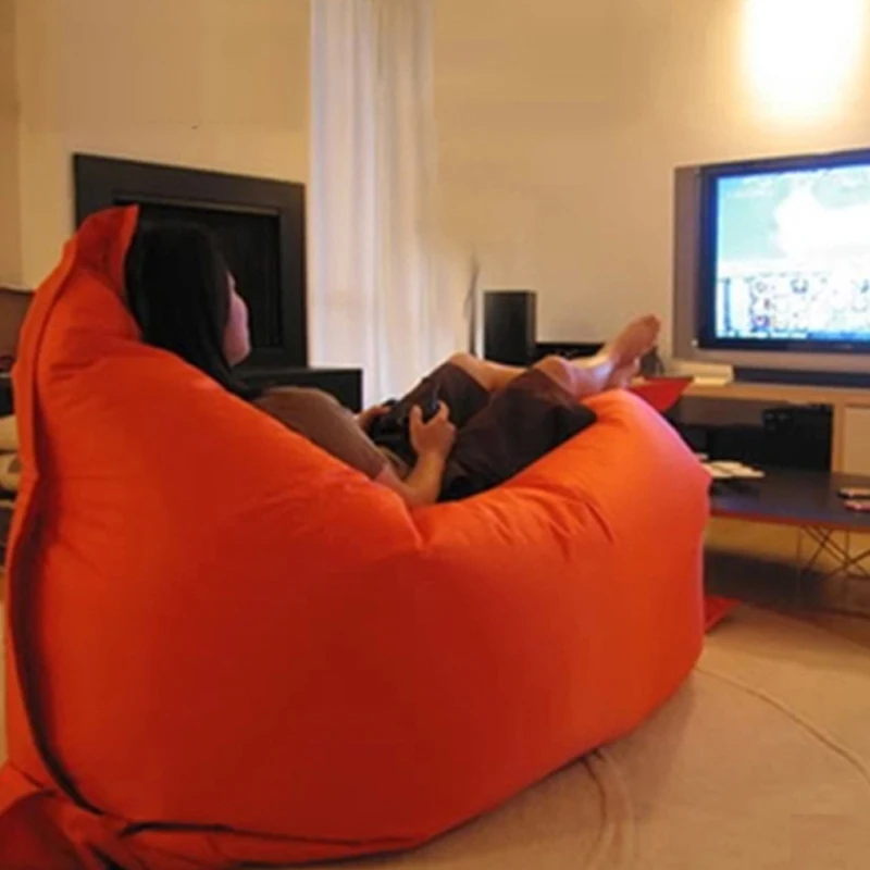 

Blue Orange Lazy Bean Bag Sofa Designer Italian Modern Lounges Lazy Bean Bag Sofa Individual Divano Soggiorno Home Furniture