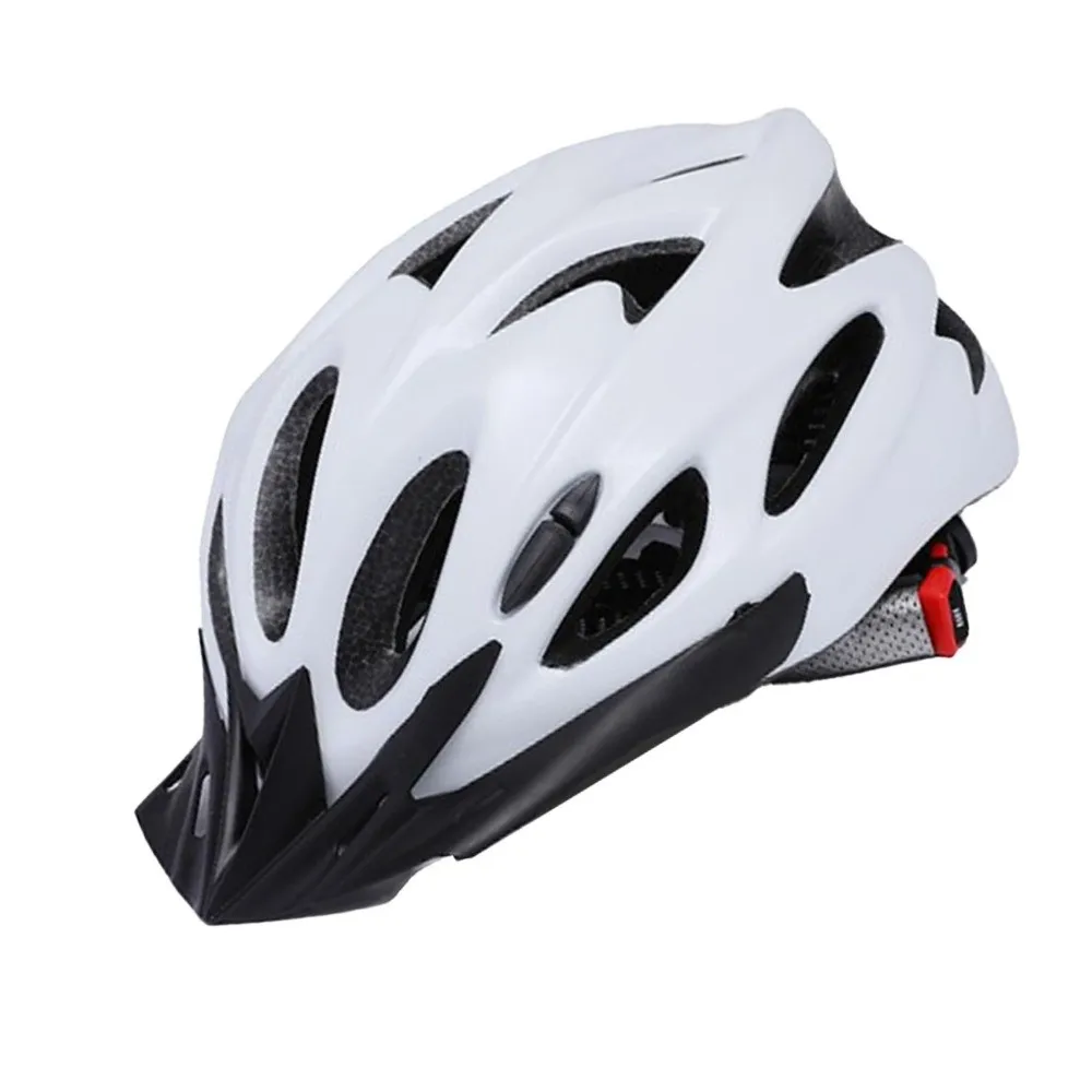 Comfortable Lightweight Bike Helmet Airflow EPS, PC Cycling Helmet with Pads and Visor Adjustable Riding Helmet City Commuting