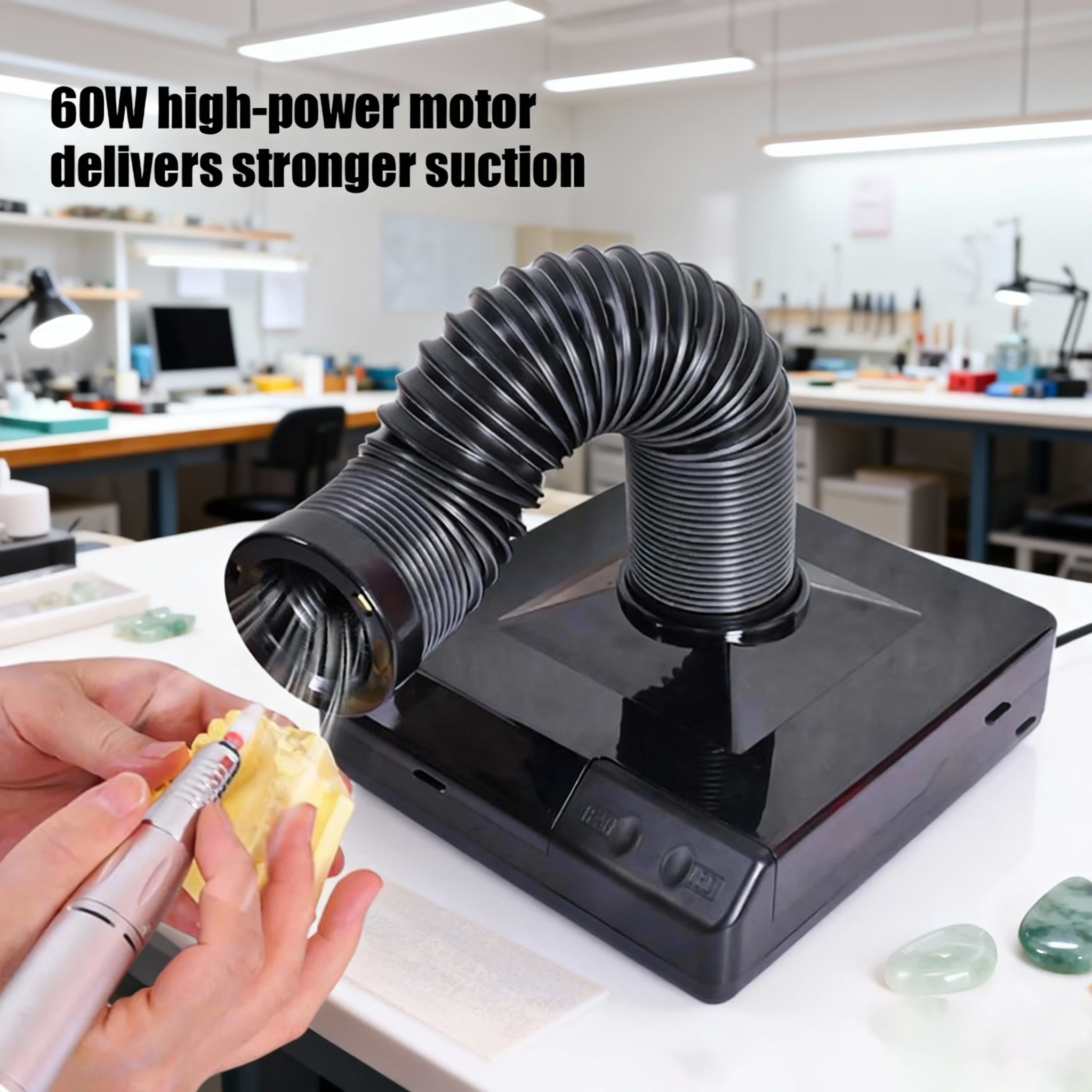 Electronics Repair Smoke Extractor - High-Power Ventilation Fume Extractor PCB Soldering Smoke Remover for Soldering