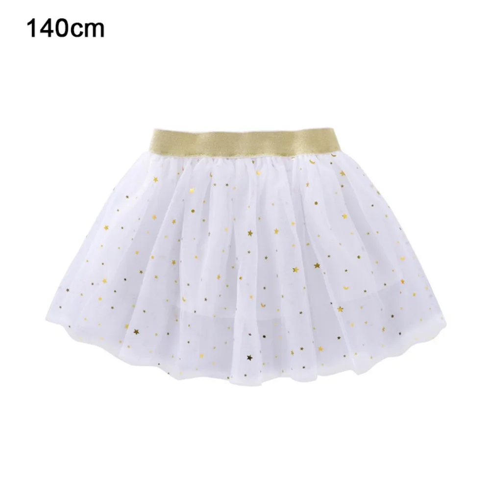 

Блестящие детские юбки в стиле принцессы со звездами и эластичной резинкой на талии, мини-длинные юбки-пачки для девочек, вечерние юбки с блестками, танцевальное выступление