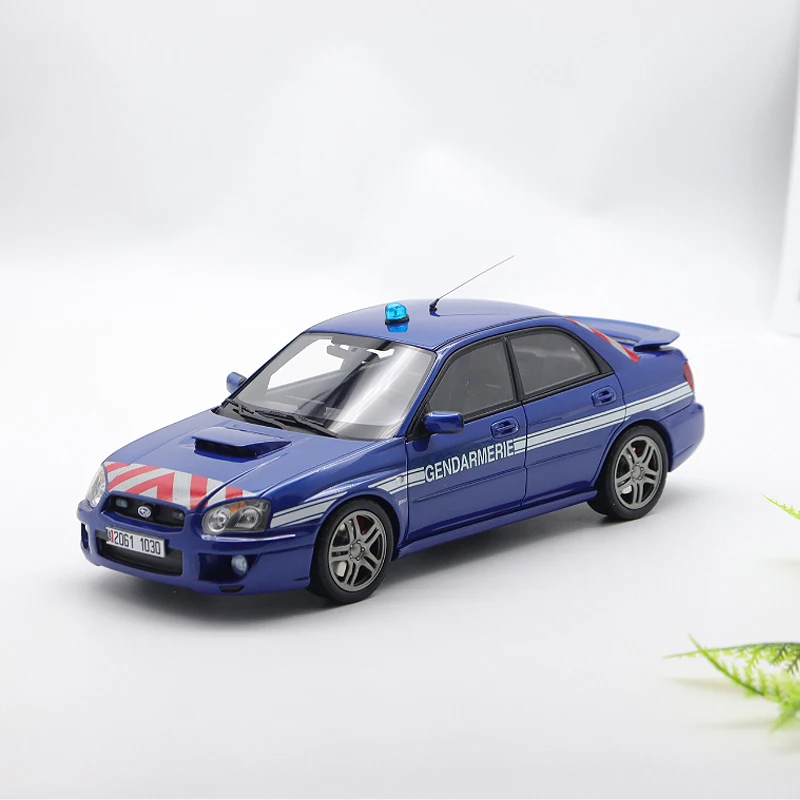 

1:18 Scale 2006 Impreza STI WRX Police Simulation Resin Car Model Static Display Collectible Toy Gift Souvenir Decoration