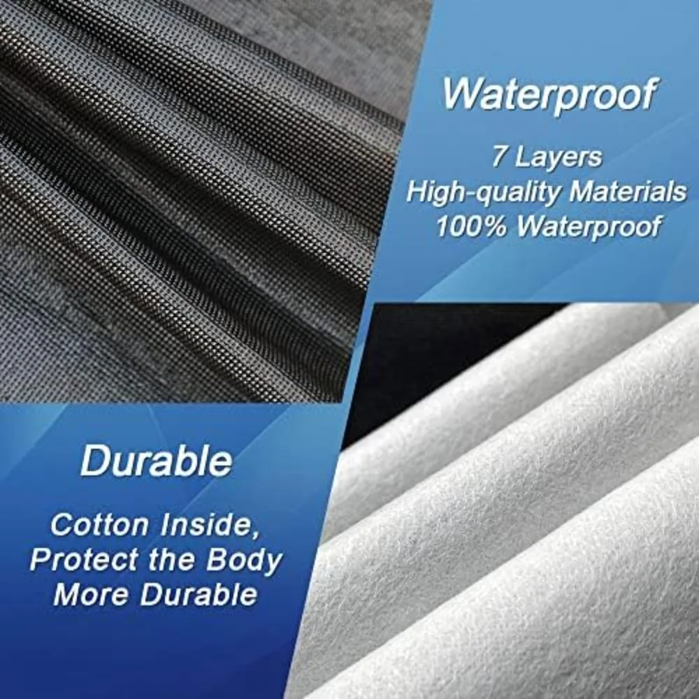 Waterproof SUV Car Cover for BMW X1 2009-2025, 7 Layers All Weather Outdoor Protection, Black
