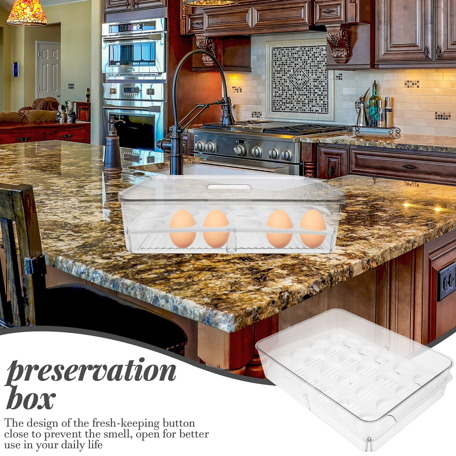 

Держатель для яиц в холодильнике, ящик для хранения продуктов, ящик для хранения свежести, органайзер для холодильника, держатель для хранения яиц, экономия места