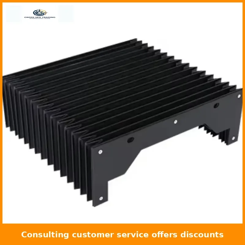High quality cnc machine finned bellows cover protective shield corrugation