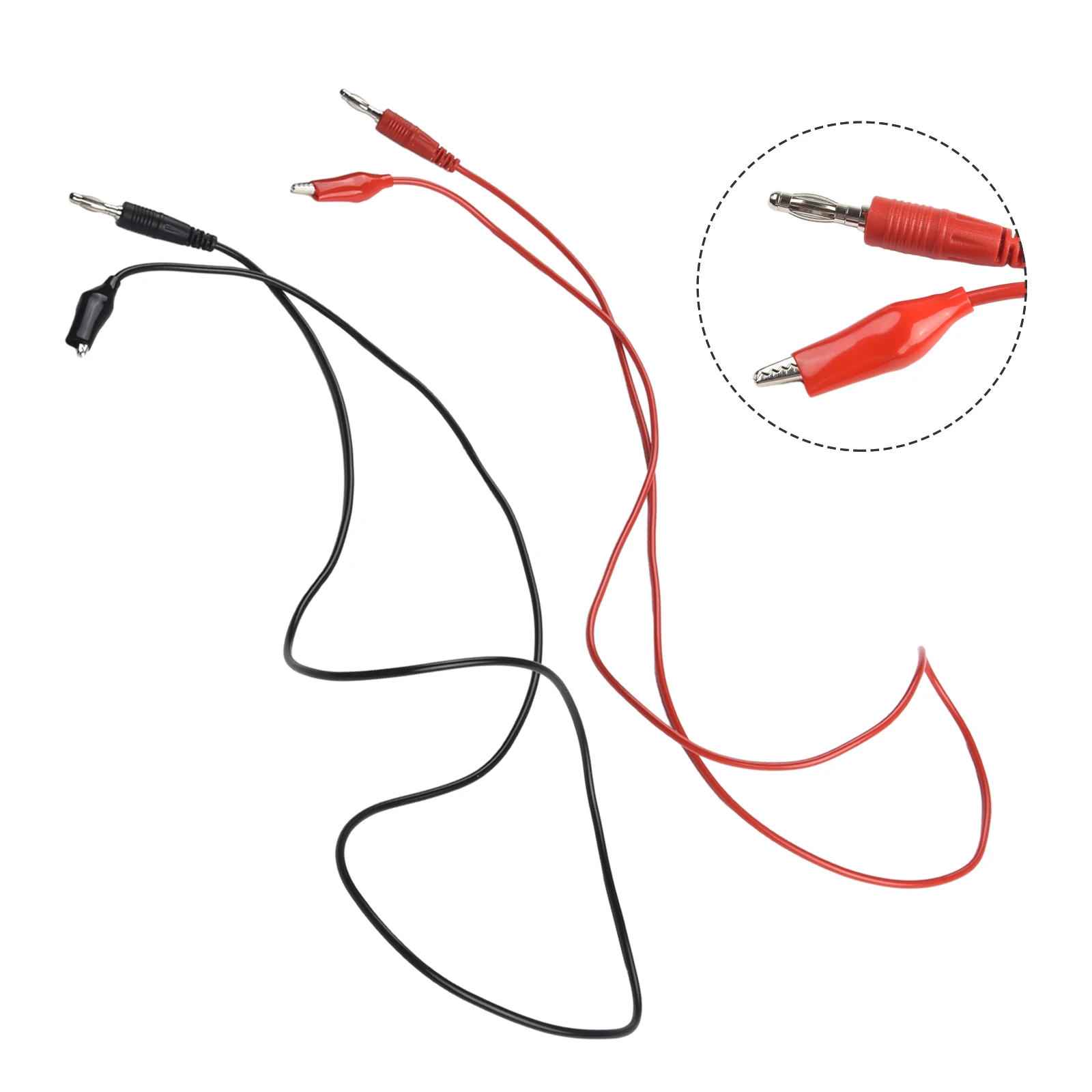 for alligator Clips Test Line To AV Banana 1Pair Dual For Multimeter Connector Measure Tools Test Cable Line