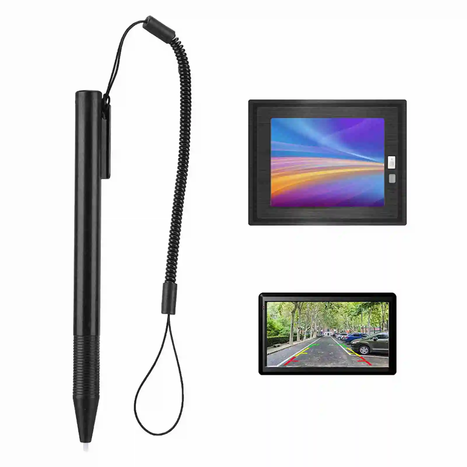 Stylus Touch Pen Resistive Touch Screen Anti Scratch Stylus Pen With Spring Rope for POS PDA Navigator