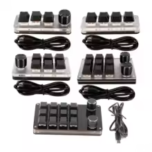 Red Switch Macro Keyboard Plug and Play Customized Knobs USB Mini Keypad For Desktop PC For Windows For vista For linux For OS X - AliExpress 