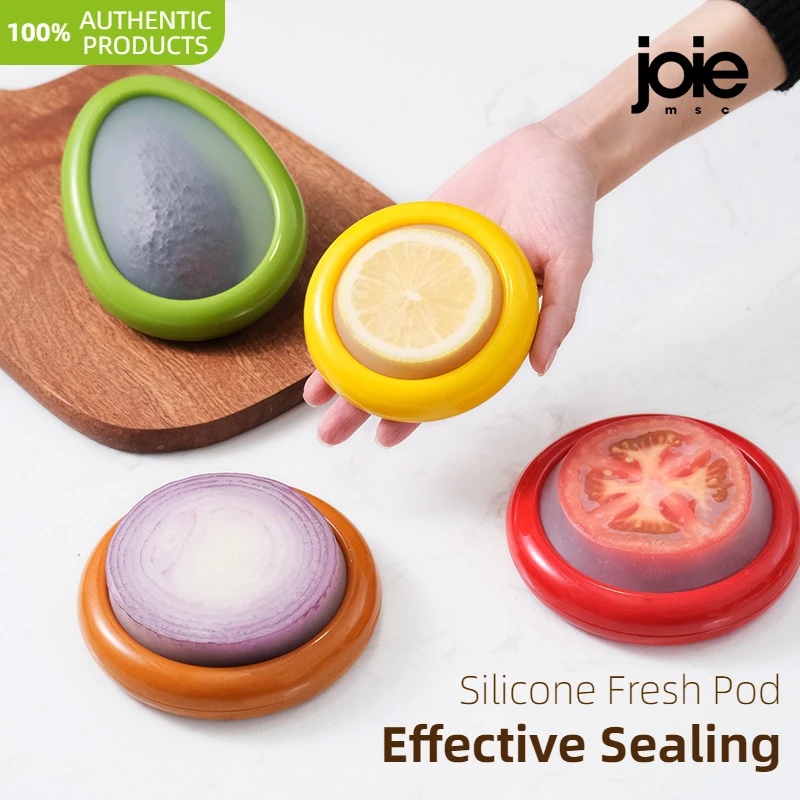 Joie Silicone Storage Box for Fruits and Vegetables Reusable Airtight Avocado/Lemon Fresh Storage Storage Box Anti-oxidation