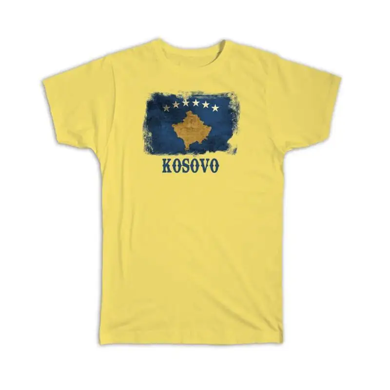 

T Shirt Kosovo Kosovan Flag Proud Europe Country Independence Souvenir