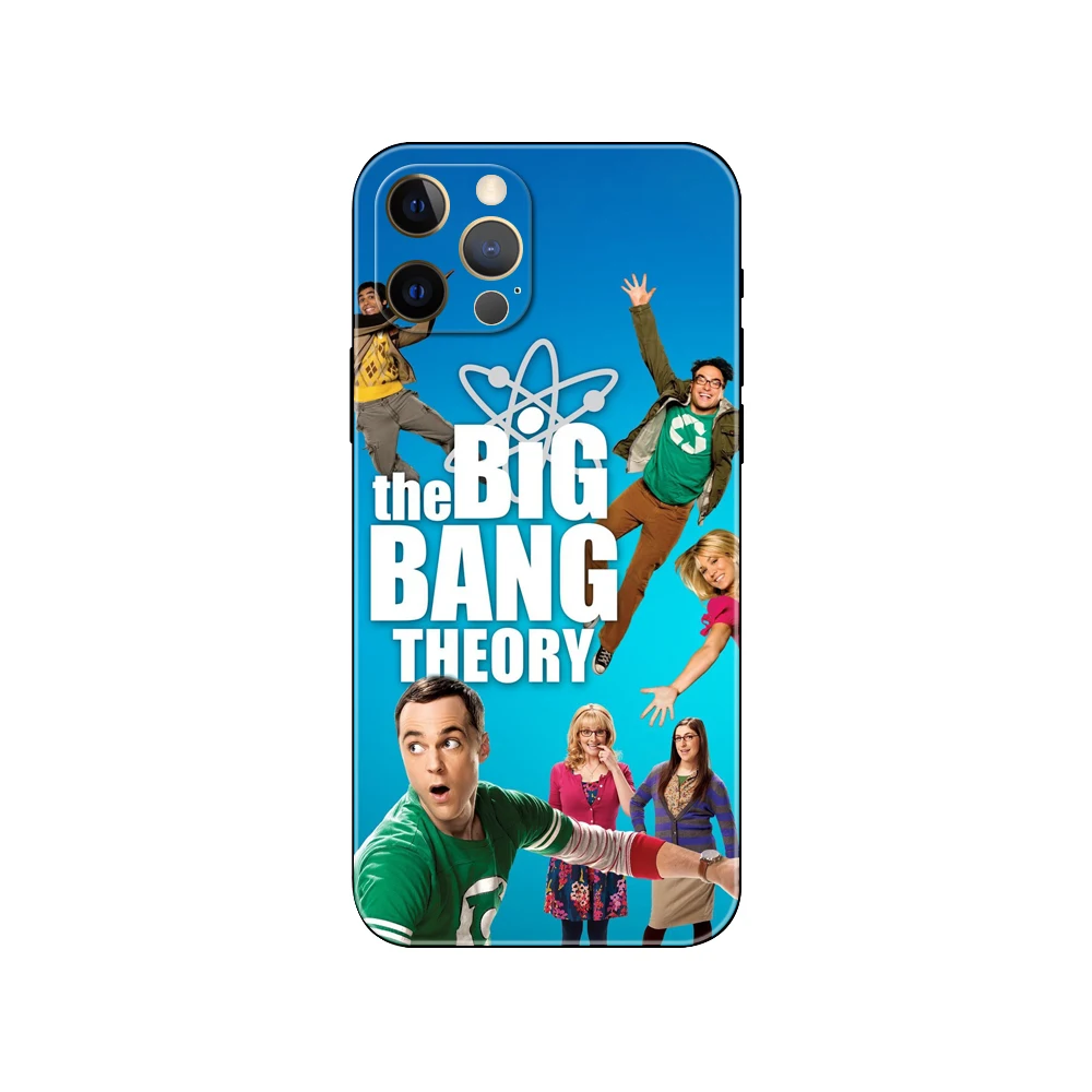 Black tpu case for iphone 5 5s se 6 6s 7 8 plus x 10 XR XS 11 12 13 mini pro MAX back cover TBBT Big Bang Theory