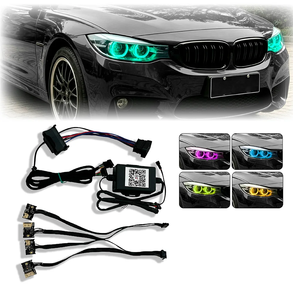 Multiple Colors RGB Modules Angel Eye Daytime Running Light Controller For BMW 3 Series GT F34 2016-2019 63117470425 63117470426
