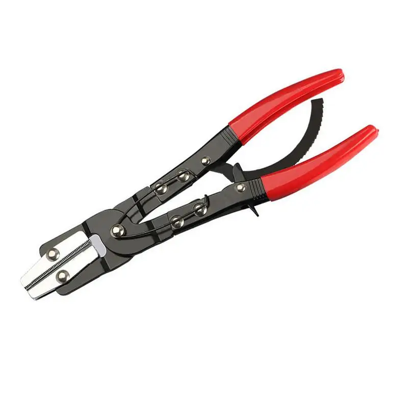 Ratcheting Hose Clamp Pliers Hose Straight Cutout Hose Pinch & Straight Cutout Pliers Ergonomic Anti-Slip Handle Automobile Oil