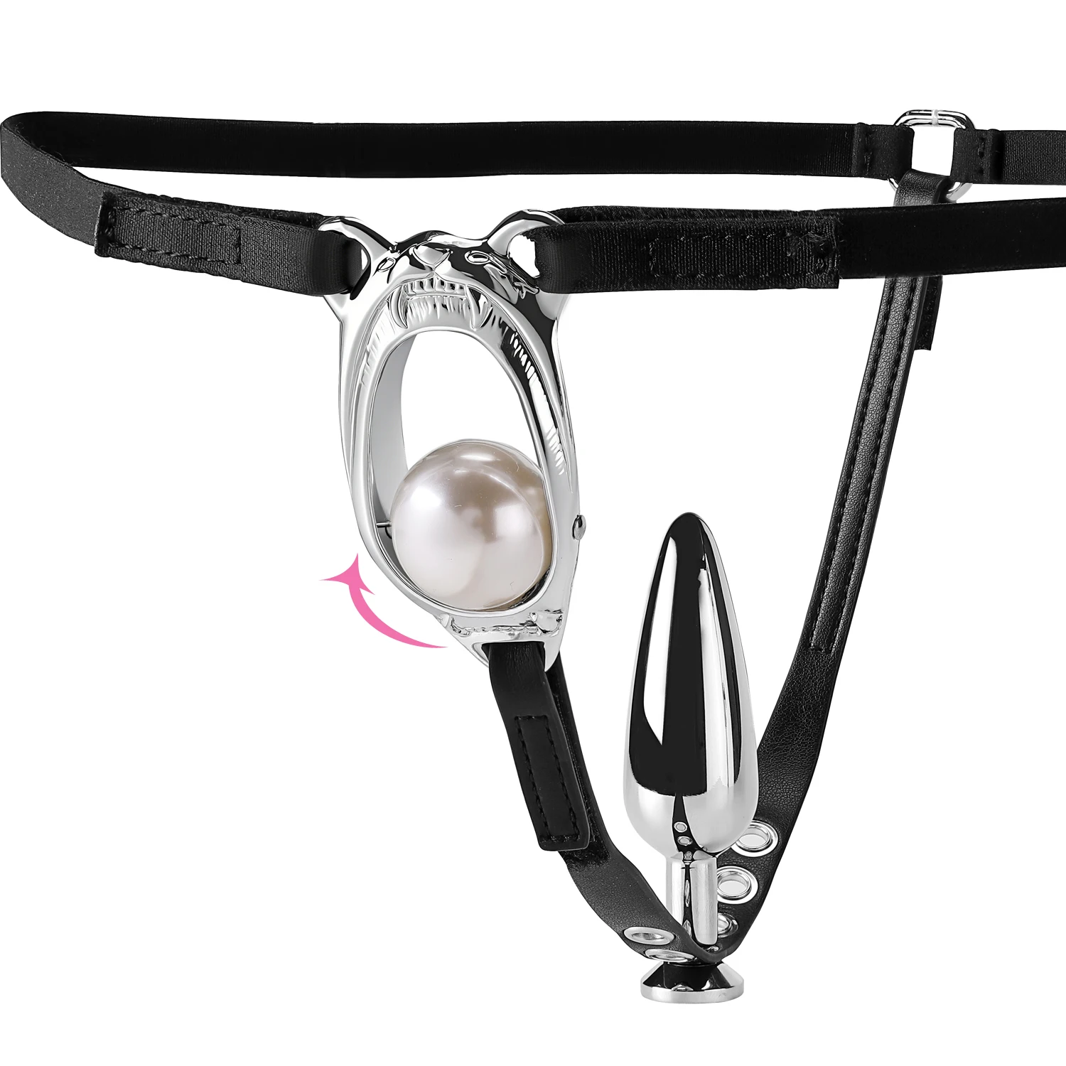 Adjustable BDSM Invisible Female Chastity Lock with Anal Plug Against Cheating Underwear Chastity Belt Adult Sex Toys for Woman