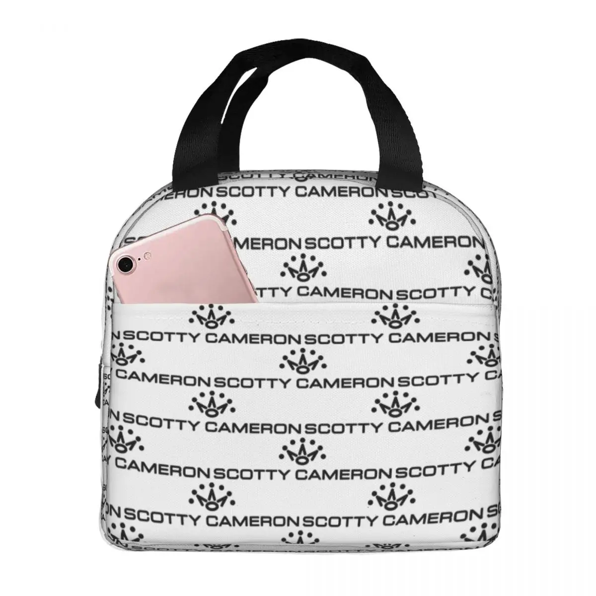 Scottys Camerons Insulated Lunch Bags for Women Portable Cooler Thermal Bento Box Work School Travel