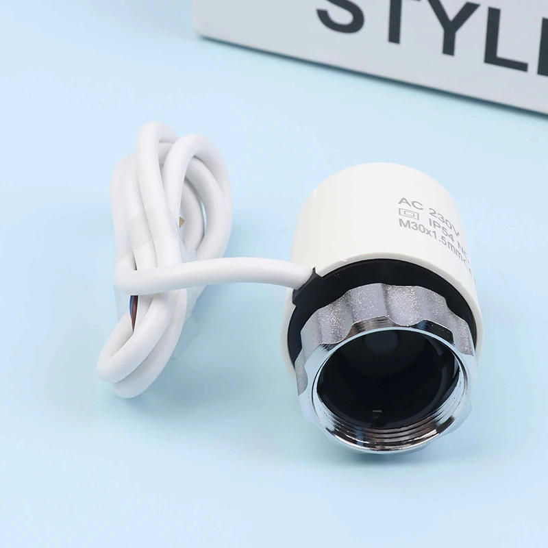 230 فولت NC صمام N58A IP54 المحرك الحراري الكهربائي المبرد للتدفئة تحت البلاط المنوع التدفئة الكهربائية صمام توسيع المنزل #4