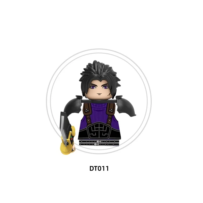 MOC – jeu de dessin animé FF, figurines d'action DT8903, blocs de construction créatifs, briques de scène, armes, accessoires de jeu, jouets cadeaux