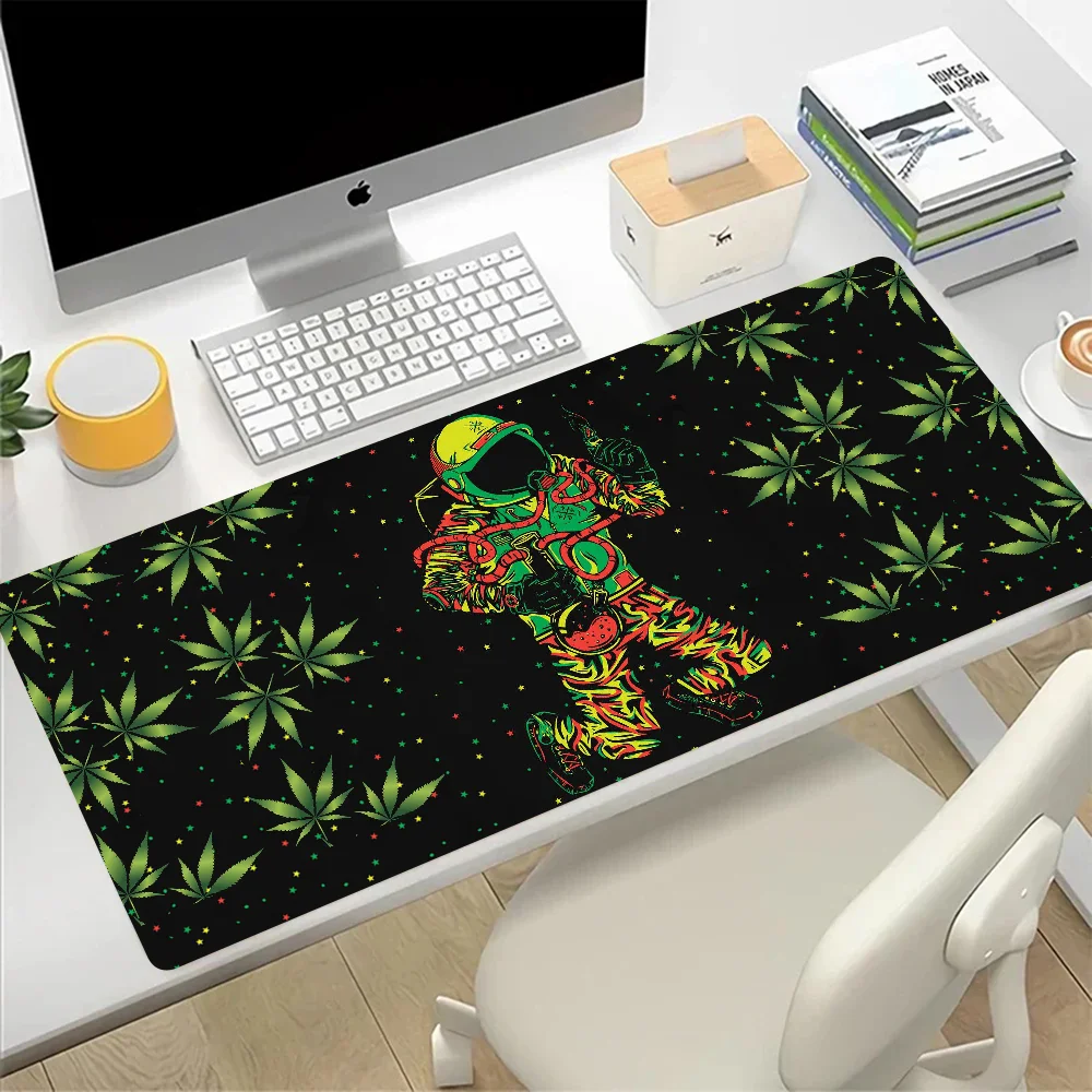

Trippy Psychedelic Weed Large Mouse Pad Gaming Mousepad PC Gamer Computer Office Mouse Mat Keyboard Mat Desk Pad Laptop Mausepad