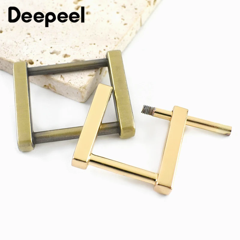 

5/10Pcs 13-20mm Metal Detachable Buckles Rectangle Rings Clasp Bag Strap Screw Buckle Belt Removable Loops Hardware Accessories