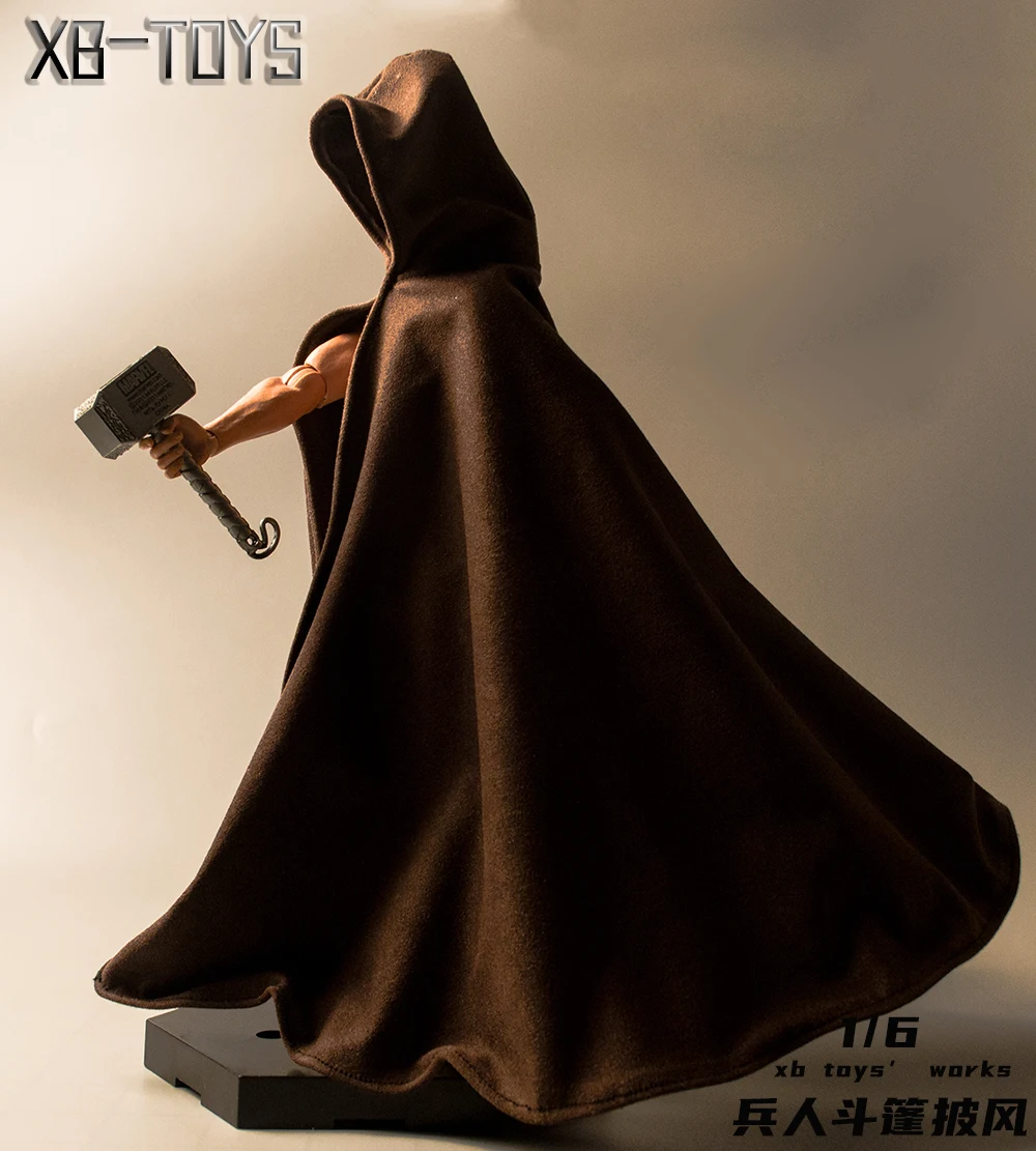 

1/6 Scale male dolls clothes brown cloak fit 12'' action figure body model