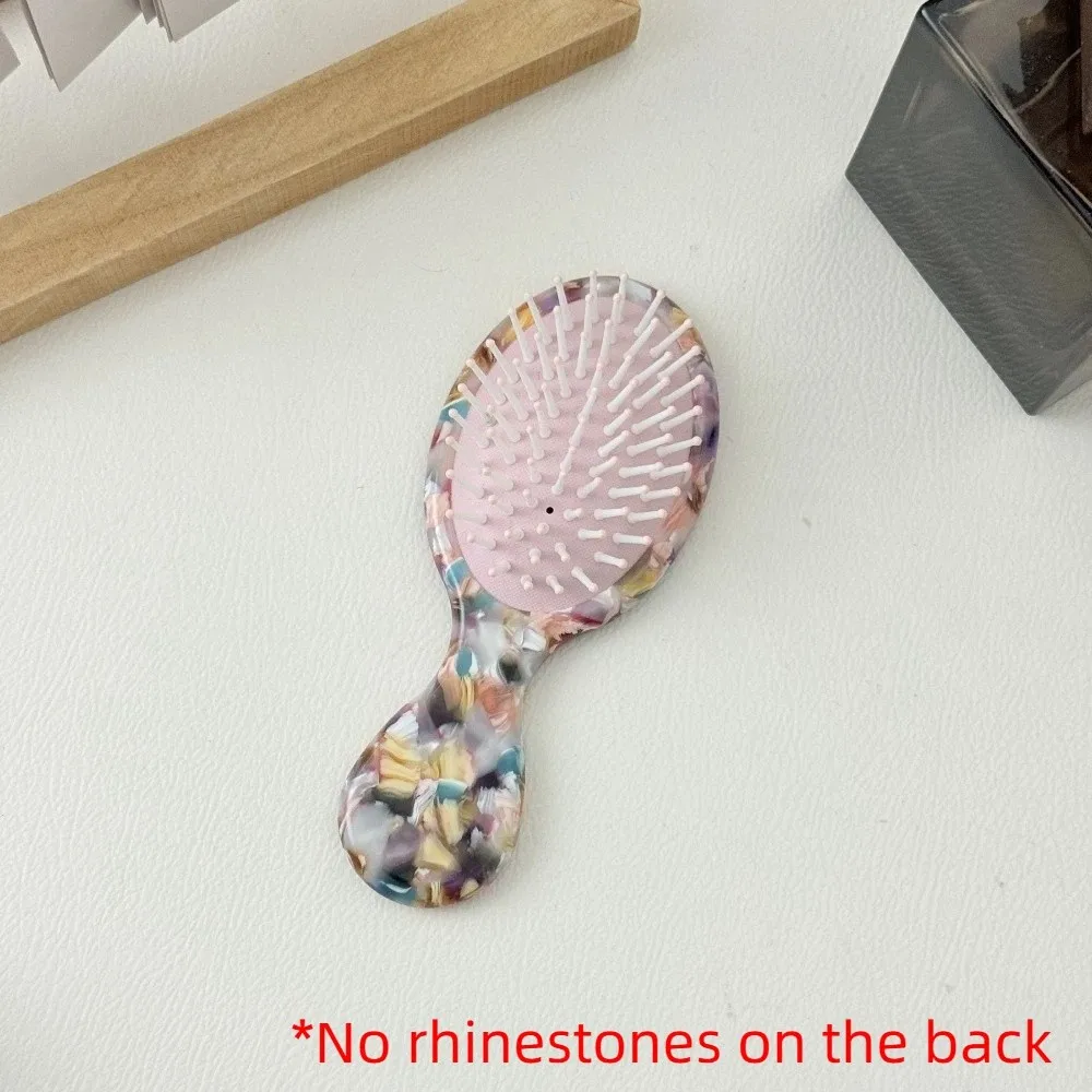 

Rhinestones Acetate Air Cushion Comb Fluffy Hair Hand-Held Airbag Comb Scalp Massage Static-free Hair Styling Tool