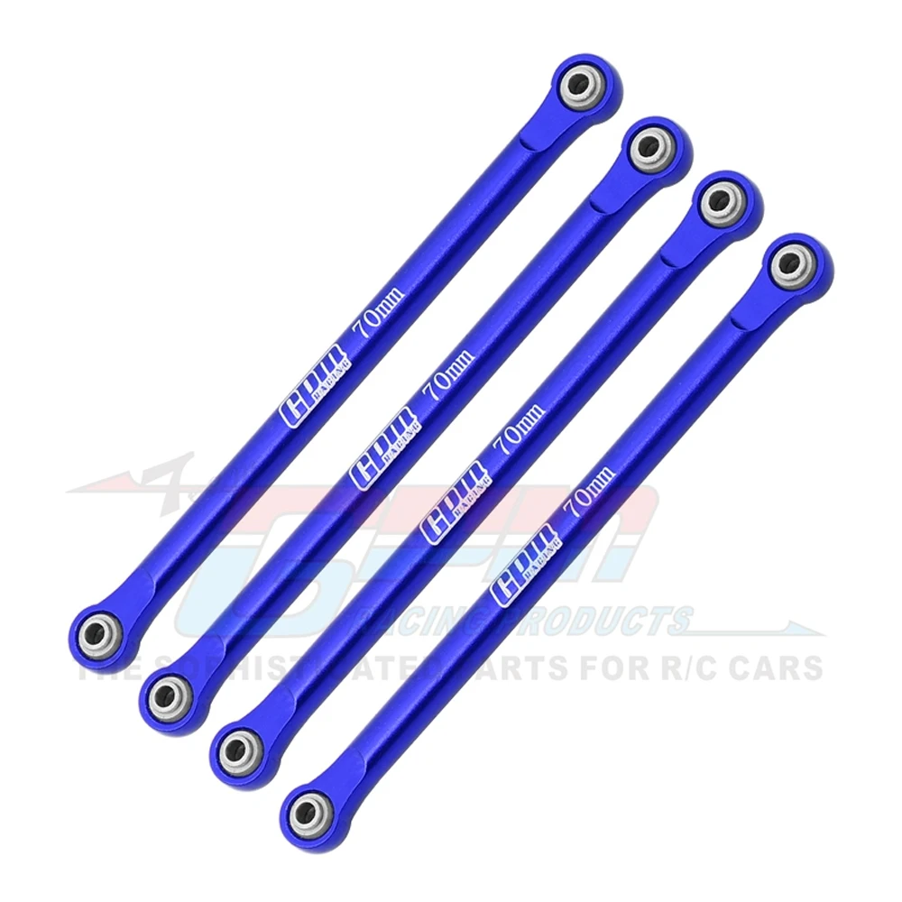 GPM Metal Aluminio 7075 Juego de barra inferior de 4 eslabones LOS 214045   Para Losi 1/18 Mini LMT 4WD Monster Truck LOS01026 accesorios de actualización