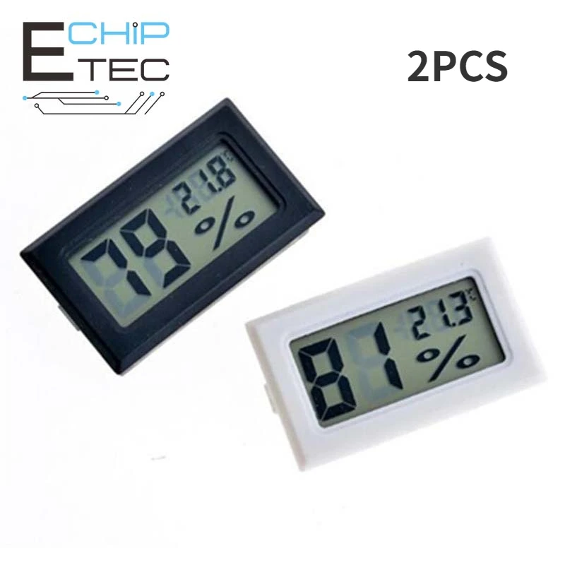 

2pcs FY-11 Mini LCD Digital Thermometer Hygrometer Indoor Convenient Temperature Sensor Meter Meter Instrument